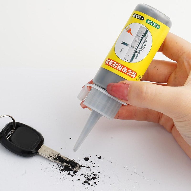 Lock Cylinder Graphite Lubricant Powder, 60ml Graphite Long-Lasting Lubricant with No Dust, Graphite Lock Lubricant, Graphite Powder for Window Guides, Keys, Door Guides, Car Locks - Image 4